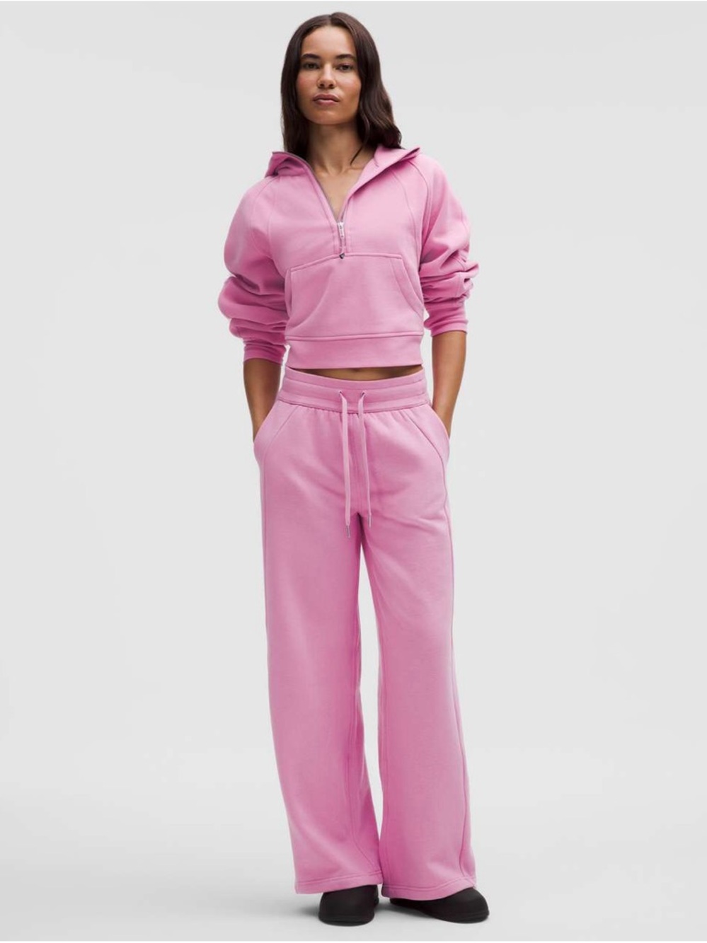 lulu scuba wide leg sweatpants